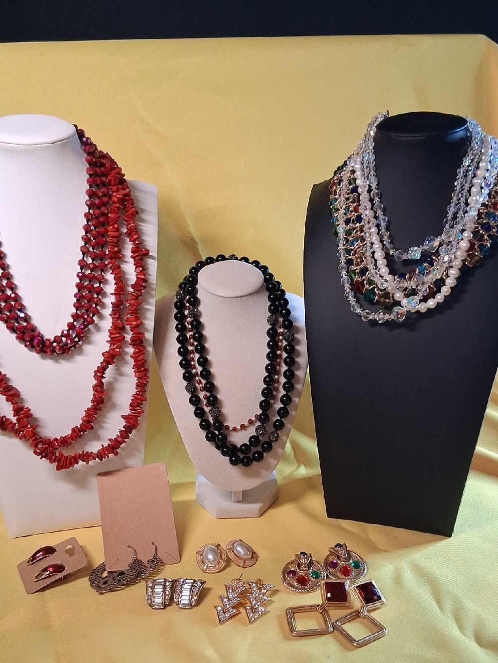 Lot of Vintage Crystal, Coral, Genuine Crystal And Much More